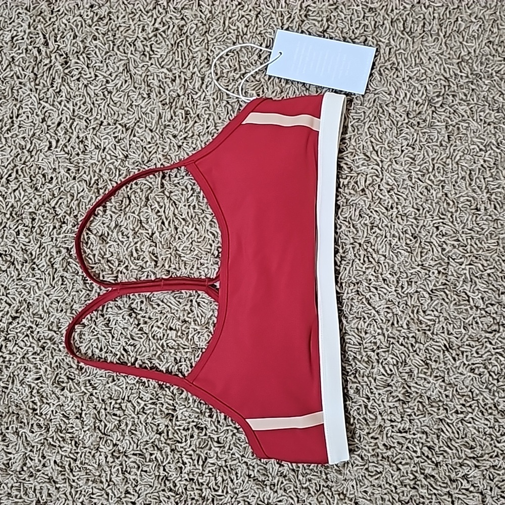NWT Calme by Johnny Was Endurance Cross Back Large Sports Bra Removable Pads